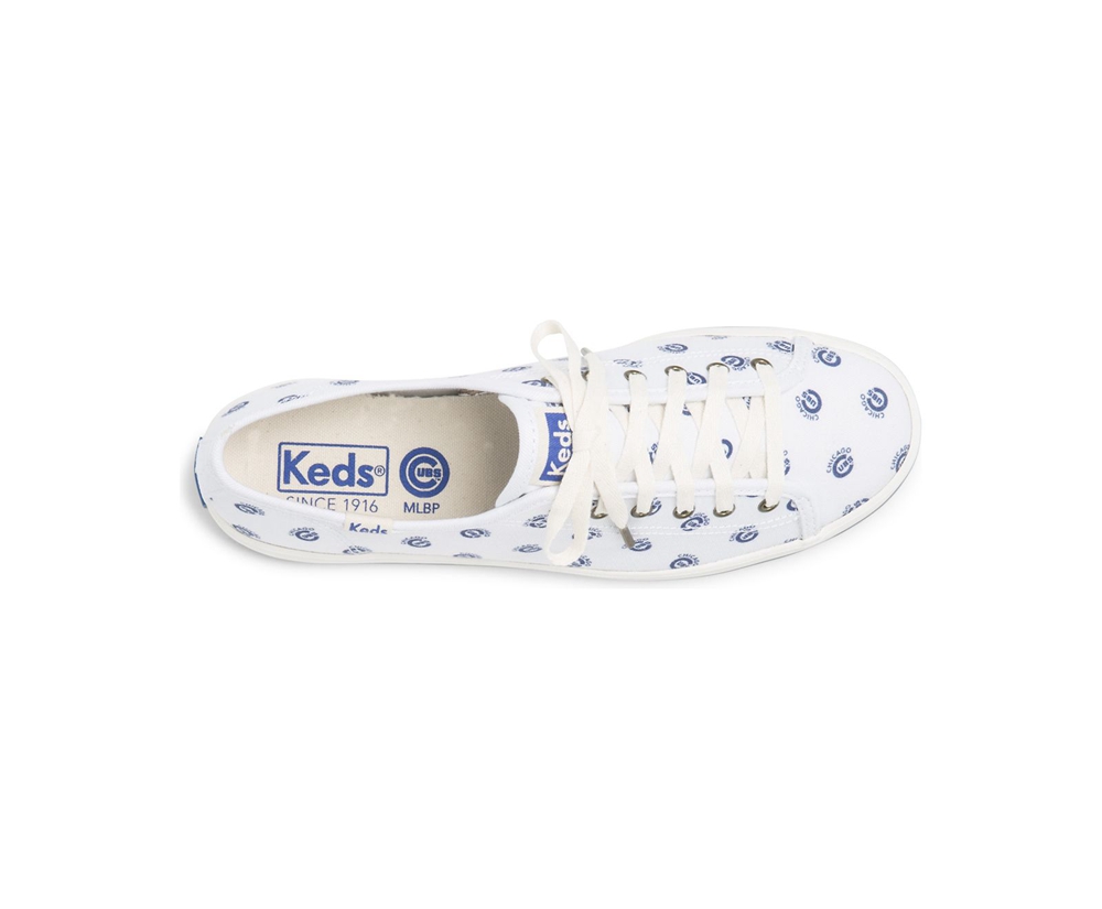 Keds Sneaker Damen Weiß/Blau - Kickstart Mlb® - TRC-085719